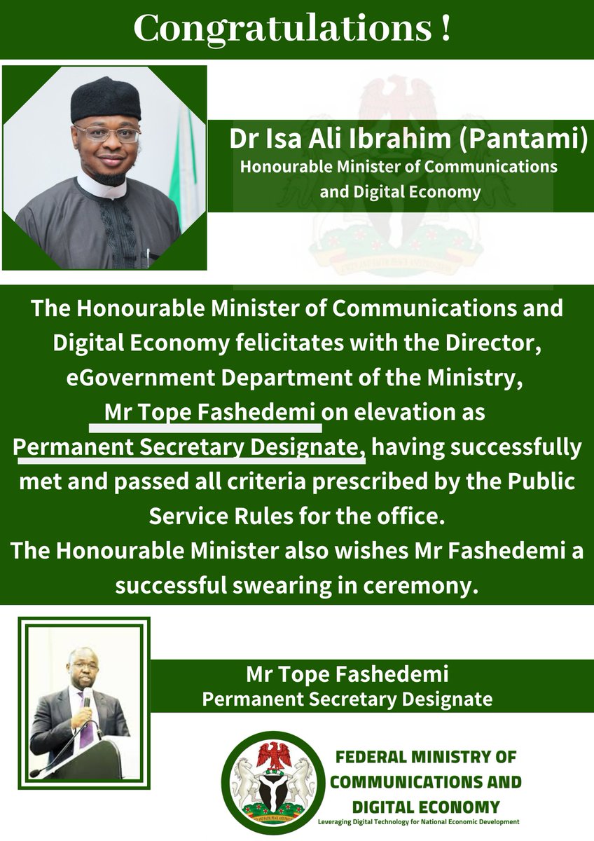 Fed. Min. of Comms, Innovation & Digital Economy tweet media