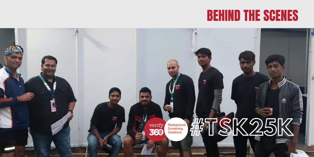 Verify360's tweet photo. Behind the scenes at #Kolkata for the #TSK25K.

#verify360 #v4verify360 #WeTryHarder #BackgroundChecks #ExperienceFreedom #BackgroundScreening #BackgroundCheck #IdentityFraud #IdentityProtection #investigations #verify #IdentityVerification #FeelTheSpirit https://t.co/E5apvylU6C