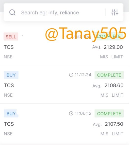 TanayRestox's tweet photo. Done is #TCS, 2 good trades today.
TCS giving so good one directional moves this daysπ―
#stocks #intraday #trading #restox https://t.co/hu9eVghIyd