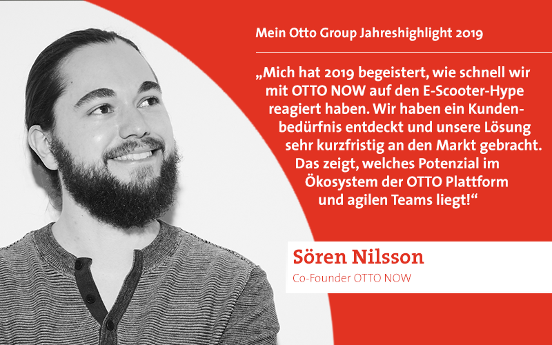 OttoGroup_Com's tweet photo. Sommer 2019: #EScooter werden zugelassen, ein wahrer Hype bricht aus. Das @otto_de #OTTONOW-Team erkennt die Gelegenheit, schnell eine bequemere Alternative zu herkömmlichen Anbietern zu schaffen. Ein #Jahreshighlight2019 für @OrangeSN:  https://t.co/IO9v4rO73C #emobility https://t.co/tQk2wvADCp