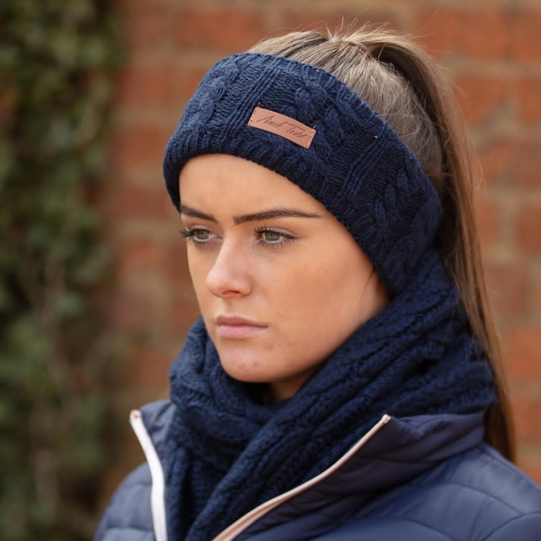 From the #marktoddcollection the knitted accessories are the best stocking filler! Keeping you warm and cosy (and cute!) On these cold winter days #darraghequestrian #marktodd #horses