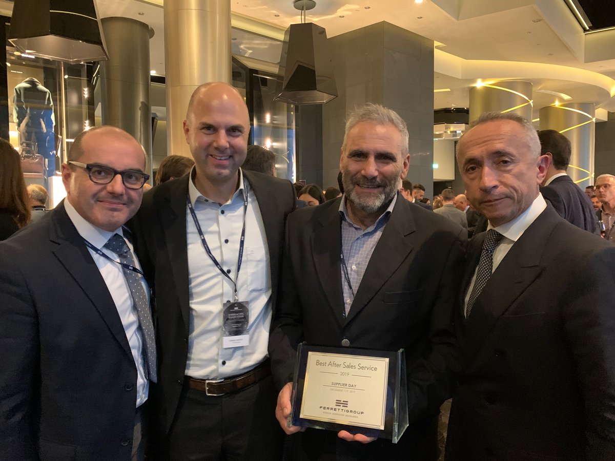 mtusolutions's tweet photo. We have scooped an award for best after-sales performance at our customer #FerrettiGroup's vendor conference. A big 'well done' to everyone involved! We are very proud of this award, which confirms our strong commitment to yacht service. #mtupower https://t.co/TrM6s5exL7