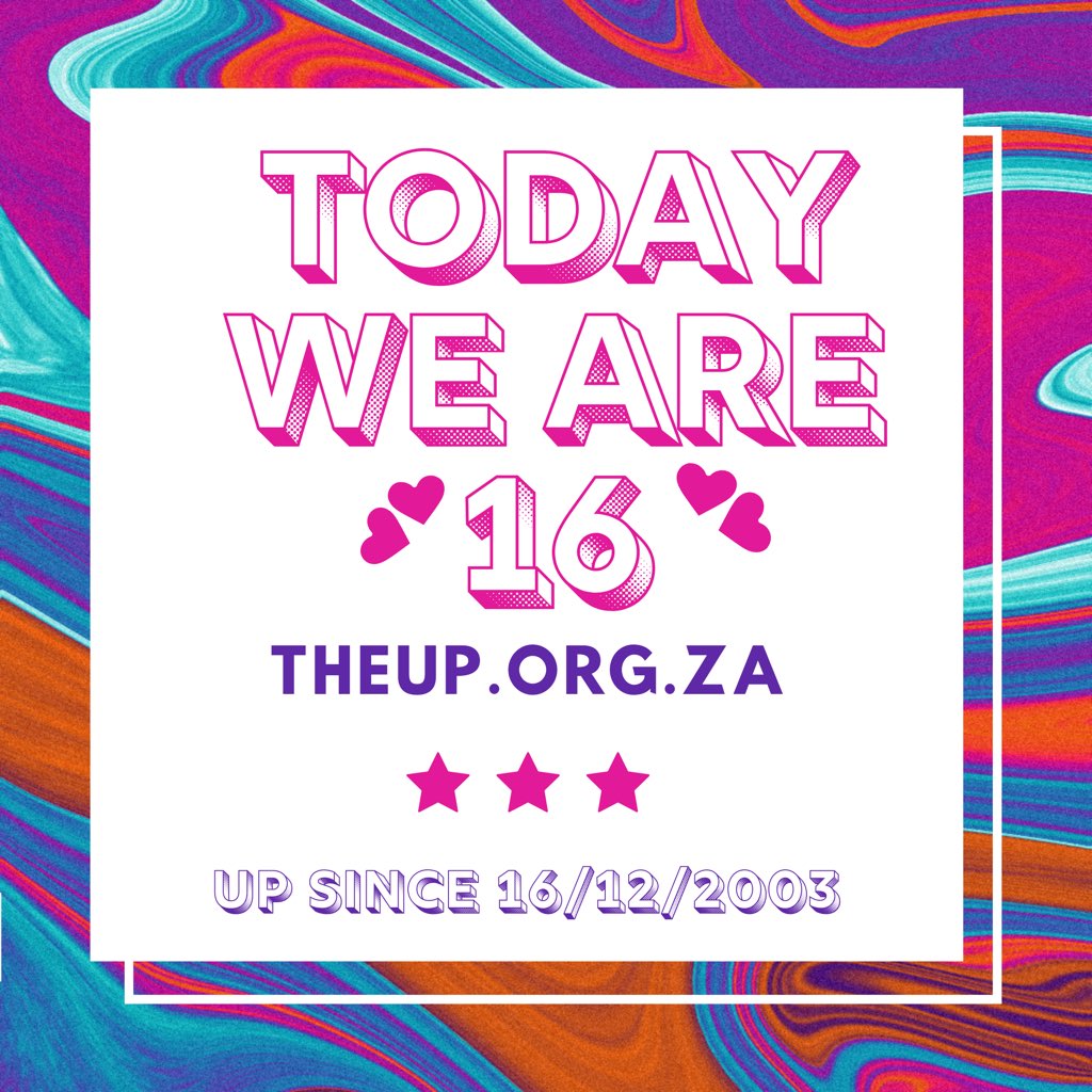 theuporgza's tweet photo. Happy 16th Birthday UP!!! Since 2003 we have trained UP 100s of inspiring #joycatalysts who have shared joy with thousands of children at homes &amp; hospitals
Celebrating 🥳 all the amazing humans and organisations who have supported us to keep on the UP &amp; UP over these years! https://t.co/R7TFzwYz1s