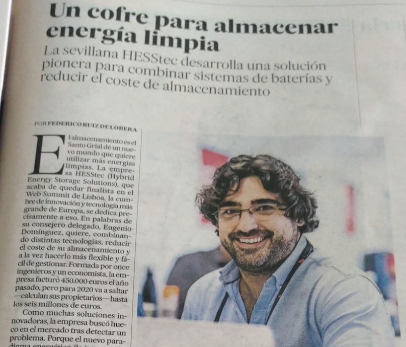 Hybrid Energy Storage Solutions (@hess_solutions) on Twitter photo Desde <a href="/HESS_Solutions/">Hybrid Energy Storage Solutions</a> queremos agradecer a <a href="/el_pais/">EL PAÍS</a>
en su sección de Emprendedores por el magnífico artículo donde se pone en valor nuestra apuesta por un nuevo modelo energético a través de nuestras soluciones híbridas de almacenamiento energético. Gracias por vuestra apoyo!! Desde <a href="/HESS_Solutions/">Hybrid Energy Storage Solutions</a> queremos agradecer a <a href="/el_pais/">EL PAÍS</a>
en su sección de Emprendedores por el magnífico artículo donde se pone en valor nuestra apuesta por un nuevo modelo energético a través de nuestras soluciones híbridas de almacenamiento energético. Gracias por vuestra apoyo!!