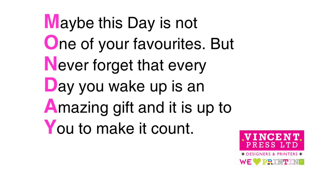 Good Morning Monday, hope you all had a Fabulous Weekend and are ready for the last full week before Christmas!! Have a Great Day.

#TwitTeam #Printing #Dorking vincentpress.co.uk

We ❤️ Printing - More than just Ink on Paper 😎