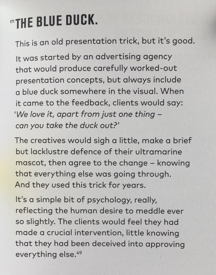 The blue duck approach to presenting

In Now Try Something Weirder by Michael Johnson