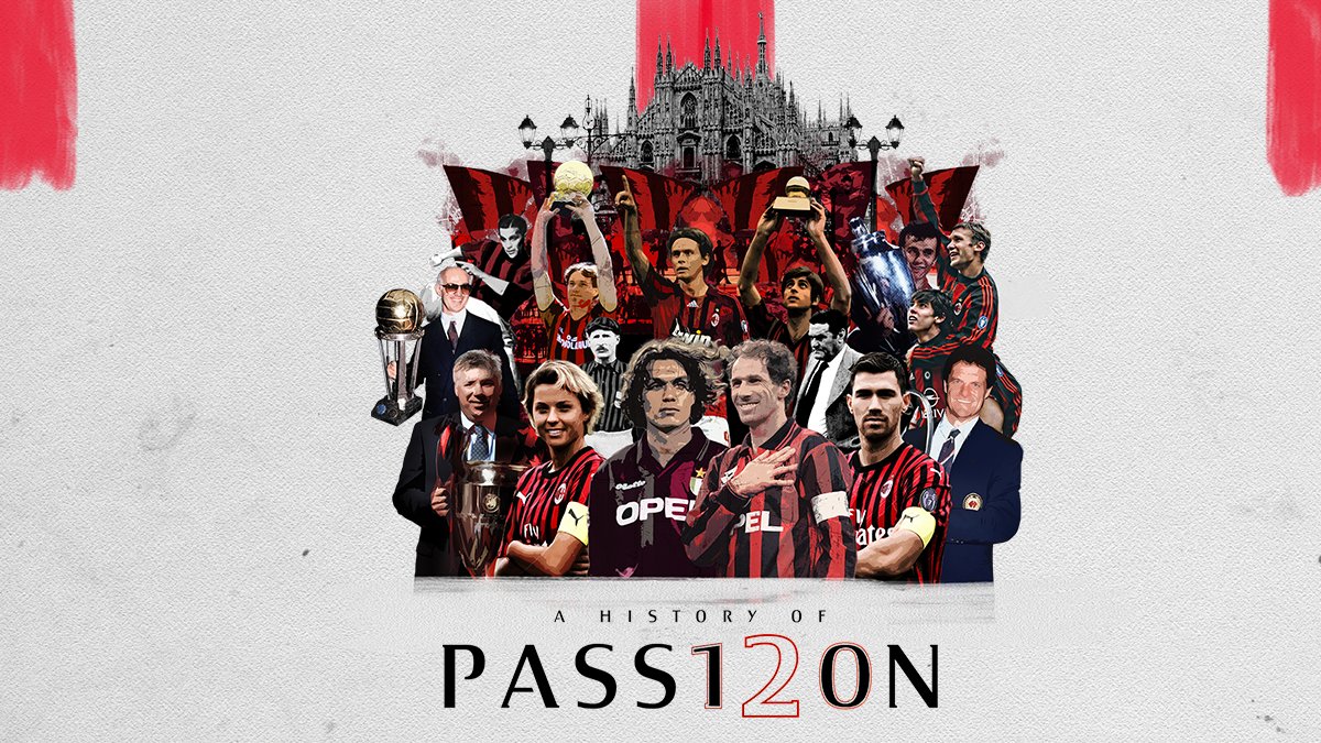 A history of #Passion120 that unites us under the same colours 🔴⚫
Happy 120th Anniversary, Rossoneri 🎂

Oggi festeggiamo i nostri primi 120 anni 🔴⚫ 
Insieme. Tutti. Uniti dagli stessi colori, dalla stessa passione. Buon compleanno, #ACMilan! 🎂

#SempreMilan