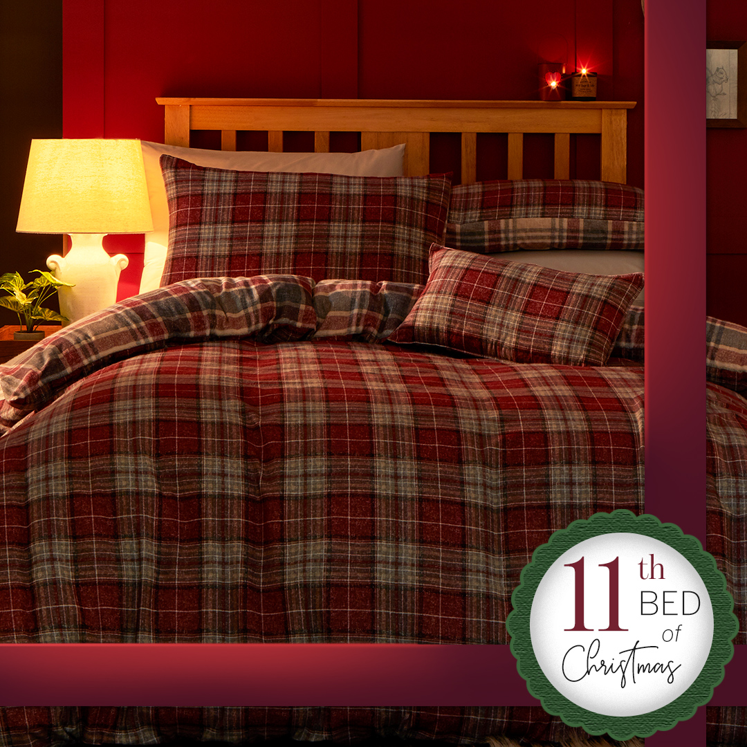 12 Beds of Christmas. 11th Bed - Red Heritage Check Duvet Set 

From only £20

Shop now bit.ly/2szp9tb

#12giftsofchristmas #festive