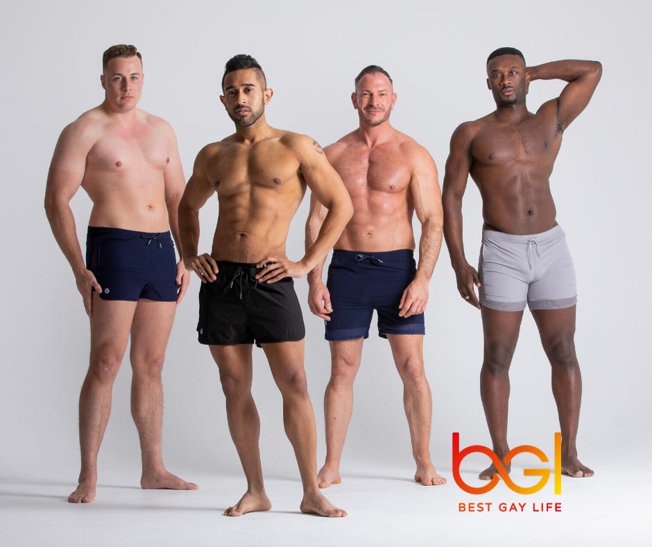 How the team rocks up for work. Be your true self, you rock and we love you for it! #bestgaylife #strongertogether #bodypositivegay #bodypositivemen #mondayvibes #yourtrueself 
The Foursome: @puredeepwalsh @singh.physique @timmyessex @instapakz Wearing @teamm8 
📸by: @QandrewX