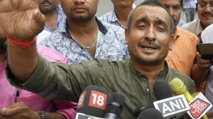 ShivAroor's tweet photo. BREAKING: Ex-BJP MLA Kuldeep Sengar convicted, found guilty of abducting and raping minor in Unnao rape case. https://t.co/60T4kobmjk