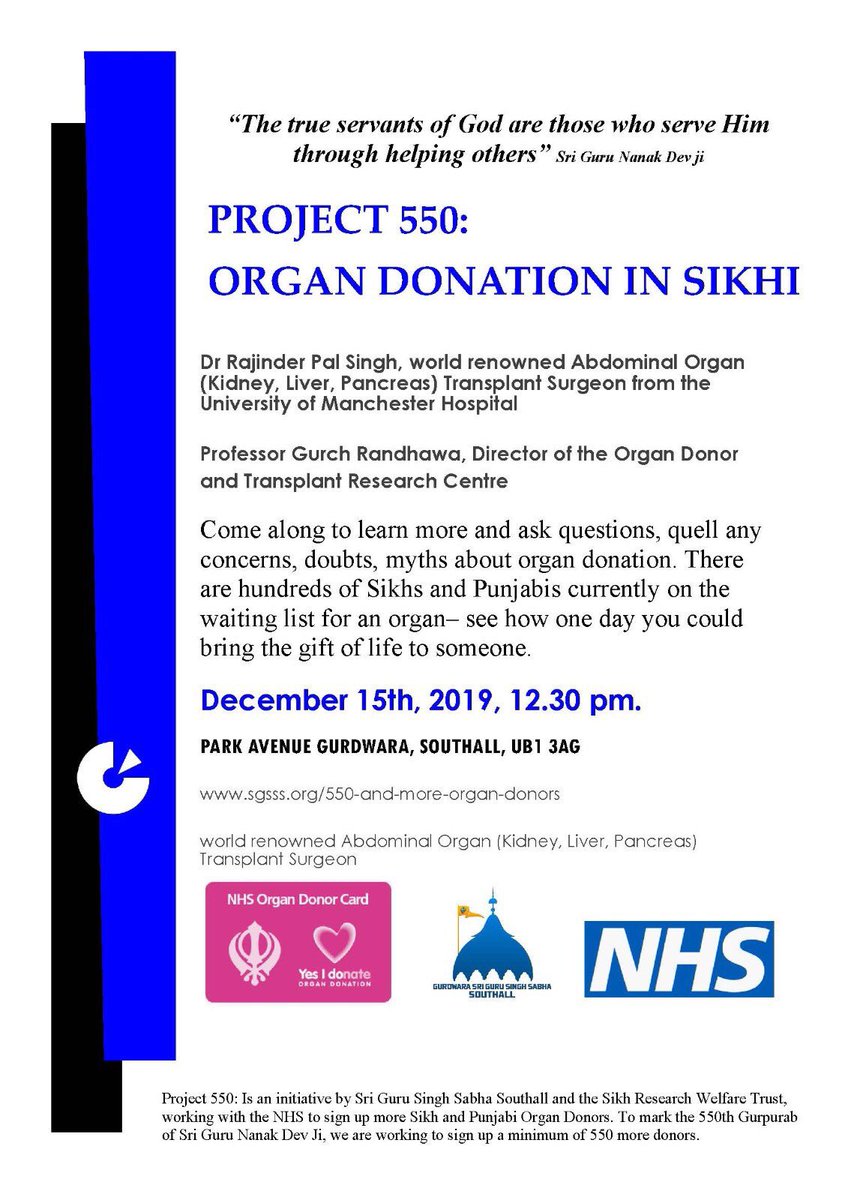 Excellent effort #Project550 #sikh #OrganDonation awareness talks&amp;registrations <a href="/sgsssouthall/">Sri Guru Singh Sabha Southall</a>  <a href="/gurchrandhawa/">Gurch Randhawa</a> @DrOnkarSahota #DrRajinderpalSingh  <a href="/DHSCgovuk/">Department of Health and Social Care</a>  <a href="/BritishSikhDocs/">British Sikh Doctors Organisation</a> <a href="/wlv_uni_sikh/">Centre for Sikh and Panjabi Studies</a> <a href="/SikhOrganDonor/">SikhOrganDonor</a> <a href="/kidneycareuk/">Kidney Care UK @kidneycareuk.bsky.social</a> <a href="/share_wishes/">Share Your Wishes</a> we need more Gurdwaras 2support <a href="/NHSOrganDonor/">NHS Organ Donation 💗🫀🫁</a>