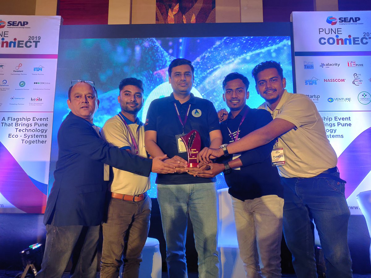 allmilesindia's tweet photo. And here’s another win for Team AllMiles! 🏅
Our Marketing Director, Mr. Sachin Bhavsar had the honour of presenting our product to an esteemed jury at SEAP Pune Connect where we were fortunate to bag the title of 2nd runner up! 🏆
! 🌎 🚎📲

 #allmilesIndia #SEAP2019 https://t.co/lnuqzAzHu8