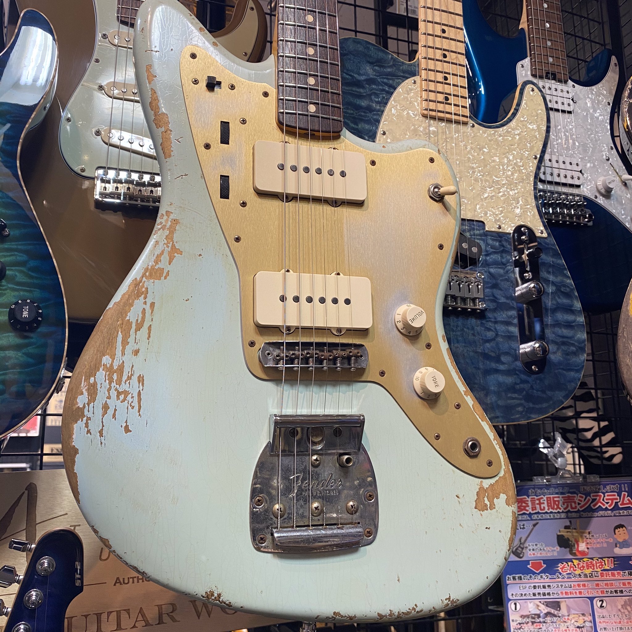 fender JAPAN JAZZMASTER もっての外 ソニックブルー レリック