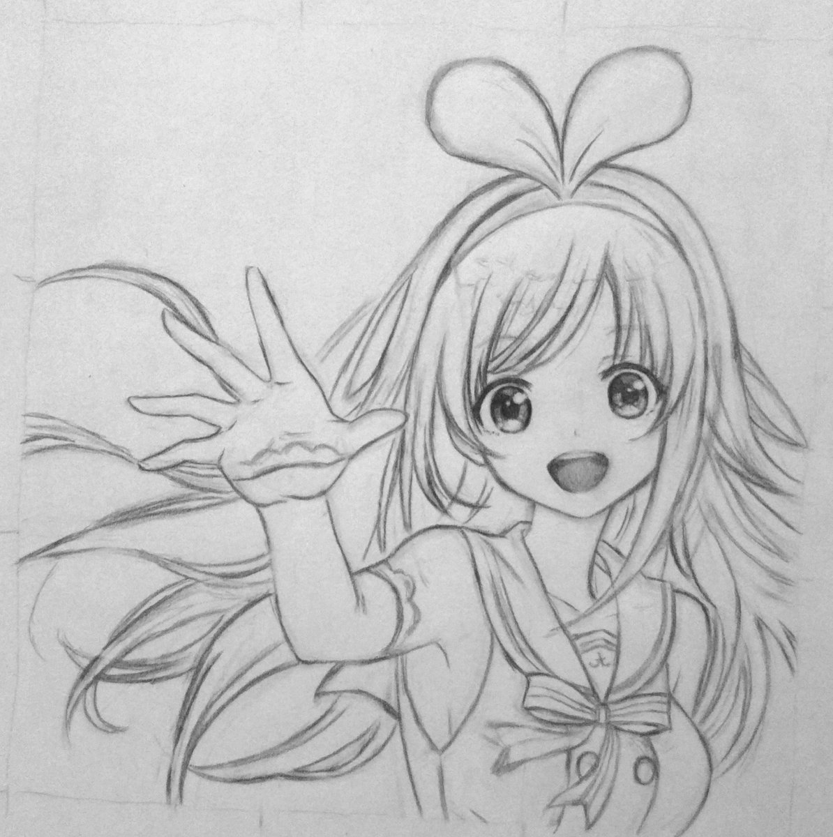 続き?
ちょっと変になったけど下書き描けた?
体のバランス難しい??
頭のぴょこぴょこ少し小さいかな?
修正するなら今のうち…??
#キズナアイ