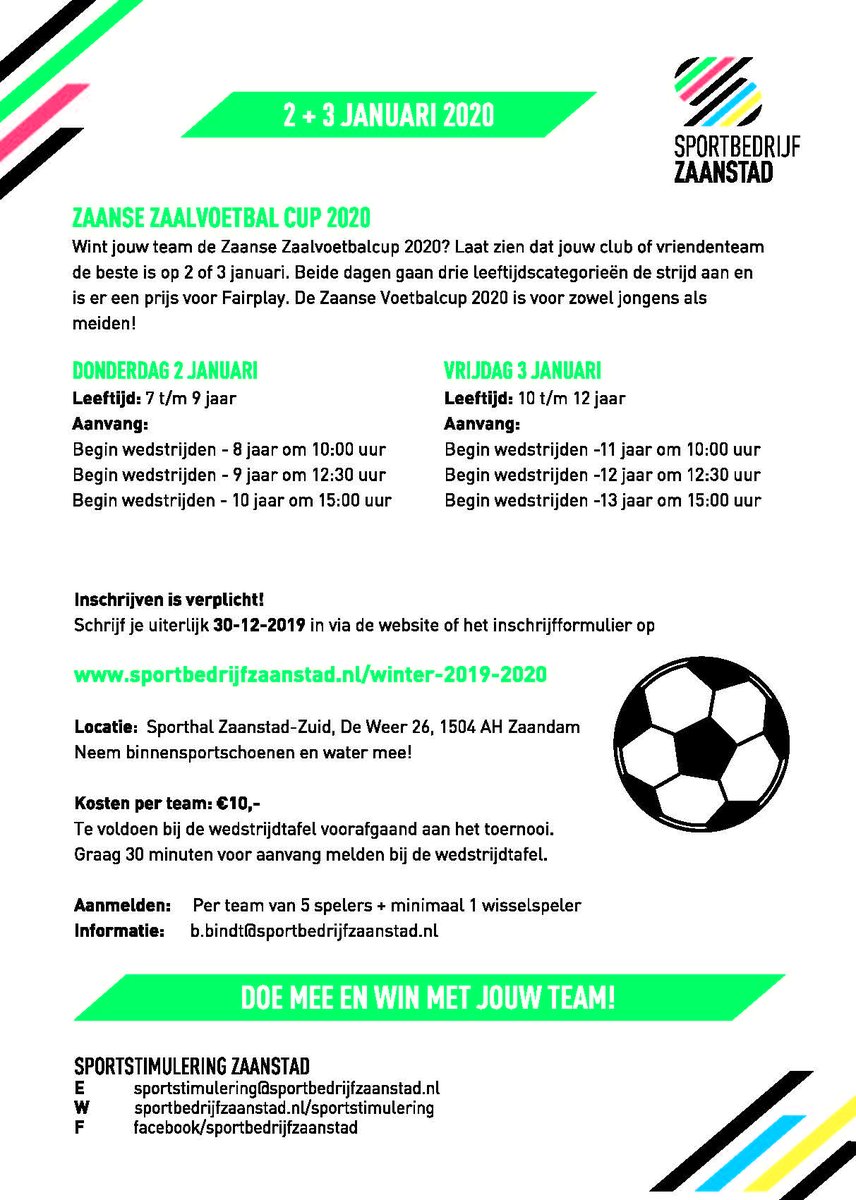 JOGGZaanstad's tweet photo. Tip voor de kerstvakantie in Zaanstad: (gratis) sporten en spellen voor kinderen vanaf 7 jaar
@sbzaanstad @GemZaanstad @ZaanPrimair @AgoraZaanstreek https://t.co/RY2jEAvCMp