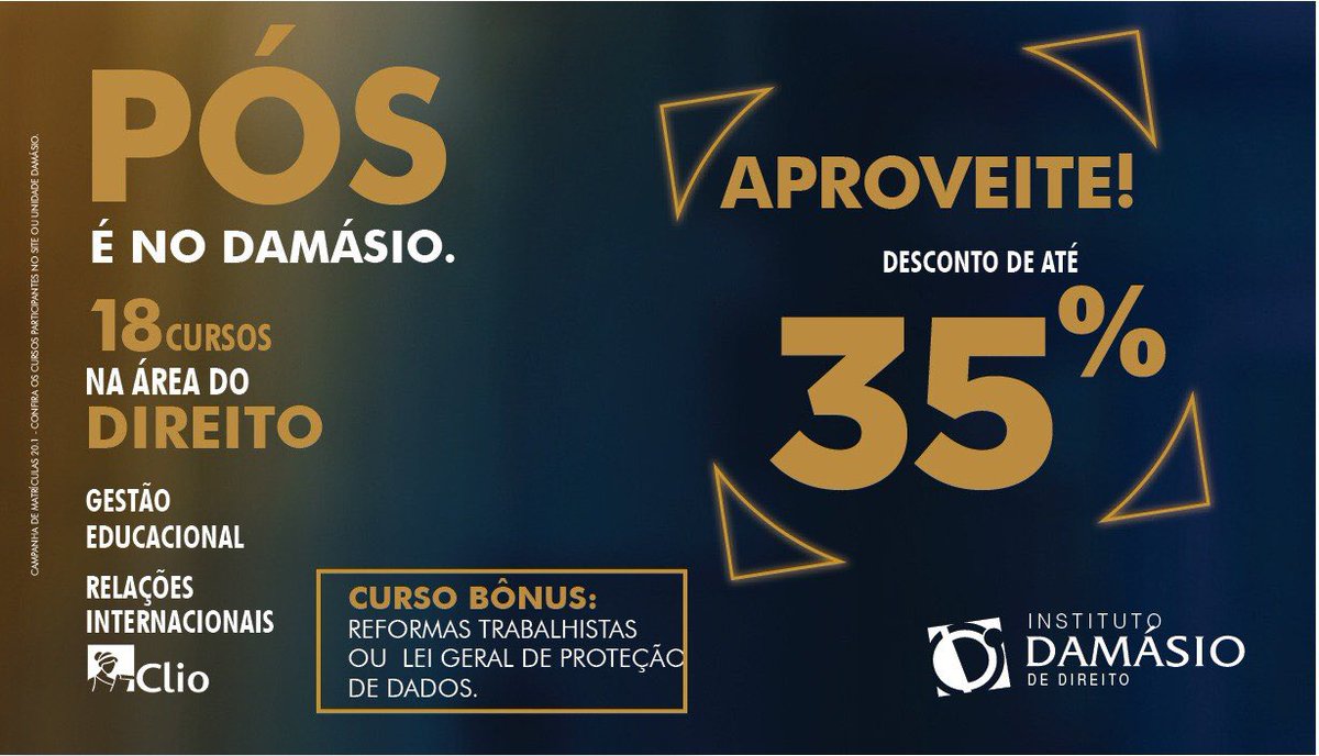 damasio_maringa's tweet photo. Conheça nossa Pós em Direito e Negócios Imobiliários.

Confira uma parte da aula c/ o Prof. André Abelha, q abordou o tema sobre:Loteamentos especiais, condomínio urbano simples, condomínio de lotes e comunidades planejadas.

Inscreva-se: https://t.co/DvajqDF2t3 ou (44)98455-4557 https://t.co/p8Ar2QnAVB