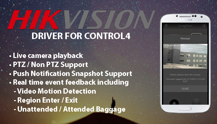 LOOK HERE <a href="/Control4/">Control4</a> DEALERS! You asked for it &amp; we've delivered. The ultimate @Hikvision driver is here! Live view, PTZ controls, 4sight push notification snapshots, instant events including motion detection feedback, region enter/exit &amp; more! #avtweeps
chowmainsoft.com/hikvision-cont…