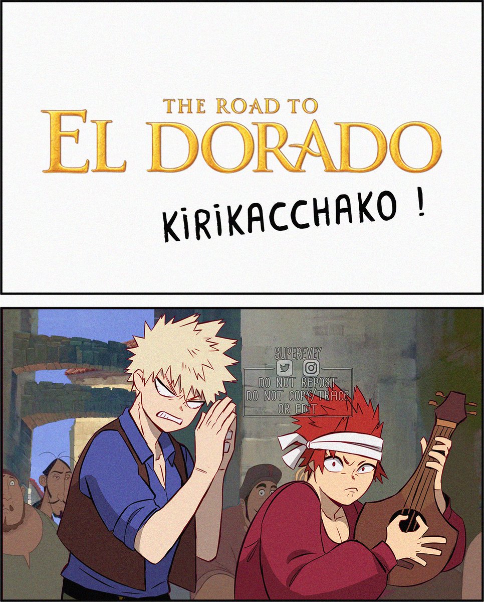 Superevey1's tweet photo. The Road to Eldorado #kirikacchako #kacchako AU ! 🌴

One of my fav movie EVER☺️ https://t.co/PgCGsFkadS