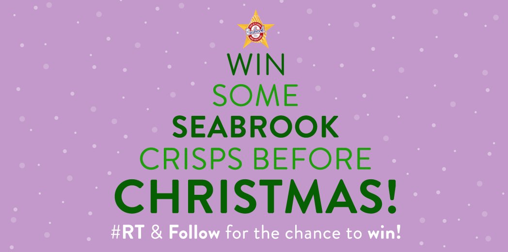 SeabrookCrisps's tweet photo. If you missed out on our Christmas Countdown, don't worry! There's one final chance to #win some Seabrook Crisps before Christmas! #RT and #Follow for the chance to #win! (UK Only) https://t.co/lDBub8OHqo