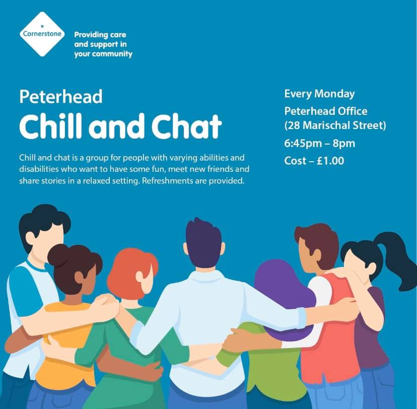 It's good to talk 💭

Make new friends at Chill and chat in Peterhead every Monday evening.

Yes, they are all set up for Christmas!

🎄

#liveavaluedlife #aberdeenshire