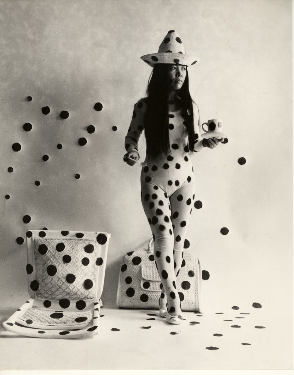 Yayoi Kusama, "Self-Obliteration by Dots" (detail), 1968
