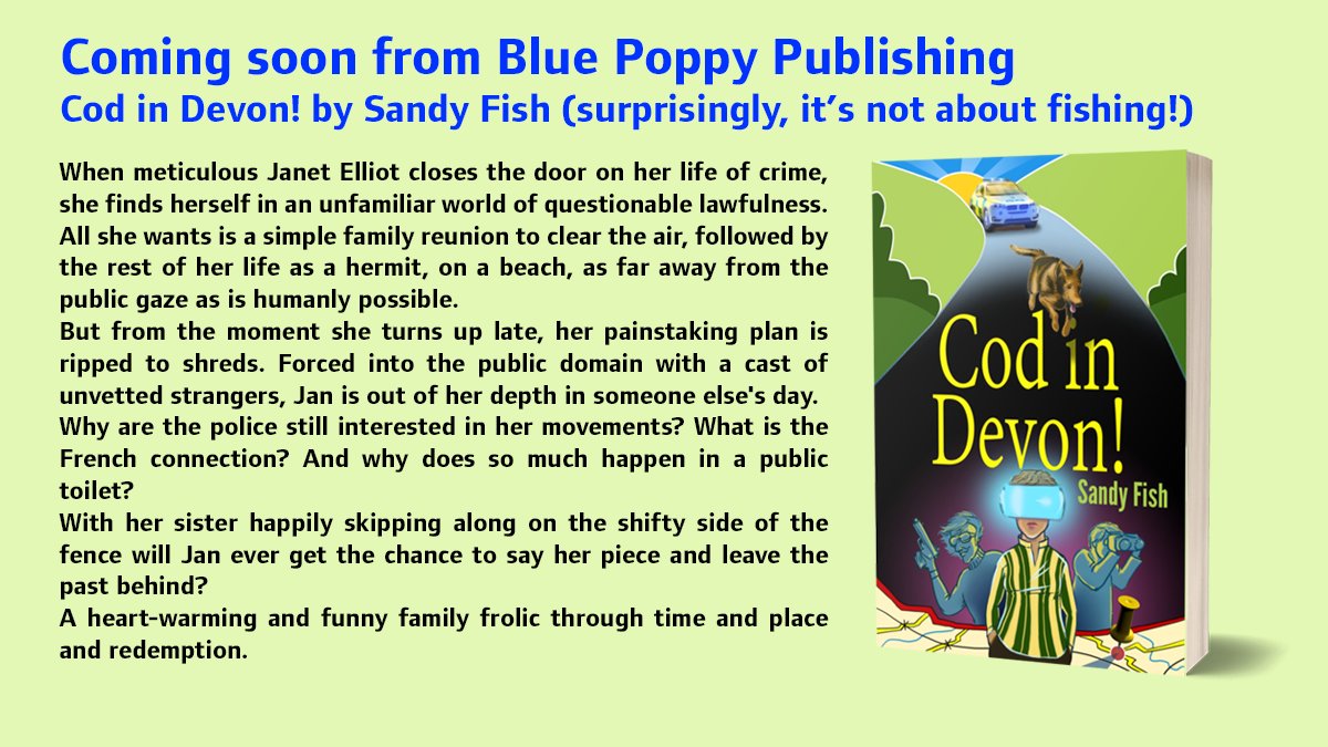 We are expecting a new baby in January 
#AmPublishing #Devon #Humour  
'Cod in Devon!' by Sandy Fish, but #ItsNotAboutFish