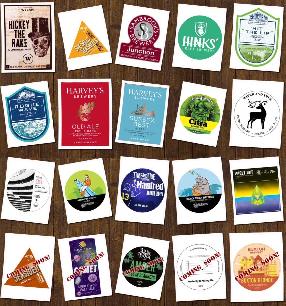 Theberrywalmer's tweet photo. Today’s Beer Menu:
Beer Board: https://t.co/ULLgb3ocpI
@wylambrewery @RamsgateBrewery @SambrookAle #Hinks @CromartyBrewing @Harveys1790 @OakhamAles @WiperAndTrue @cloudwaterbrew @TimeTideBrewing @Dry_and_Bitter 
#RealAleFinder #RealAle #RealPub https://t.co/52mQg2OlPP