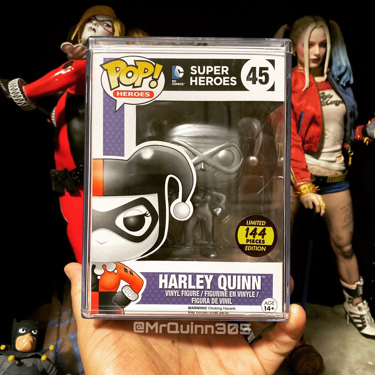 MrQuinn305's tweet photo. Only 144 of them made and this one is all mine! My how you’ve grown! 💰⬆️📊
.
.
.
#Funko #FunkoPop #HarleyQuinn #SilverHarleyQuinn #limitededition144pieces #LimitedEdition #Grail #FunkoPopGrail #PopGrail #MrQuinn305 #PopCollector #FunkoPopCollector https://t.co/ZDBAUGZPg4