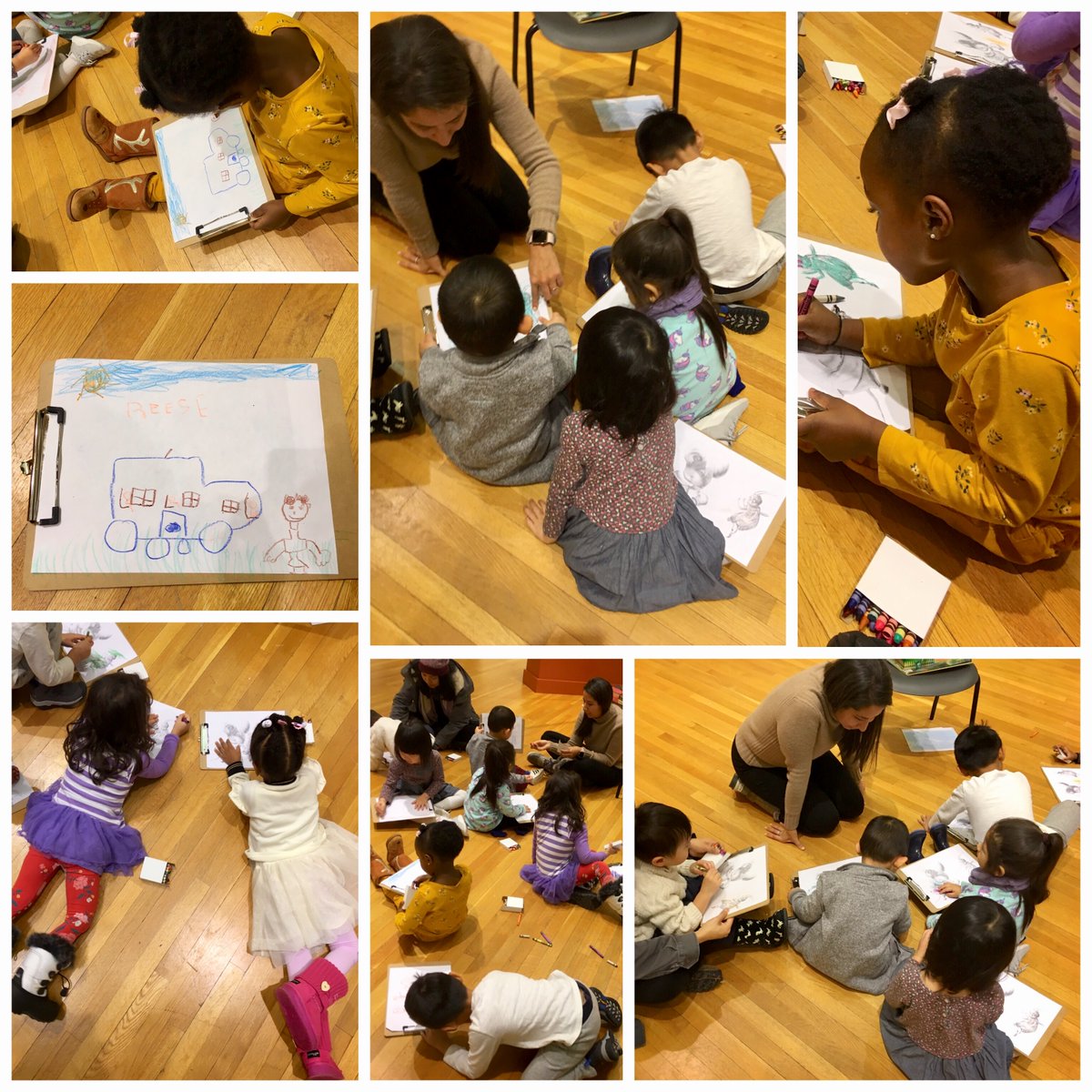 GodwinTernbach's tweet photo. “Martina the Beautiful Cockroach” is a wonderful Cuban folktale that appeals to all audiences, both young and old! We loved having our friends from the Child Development Center at QC visit us to learn more about this story and engage in coloring activities 🎨📖🖍 #gtmuseum #art https://t.co/KRCX46TMeS