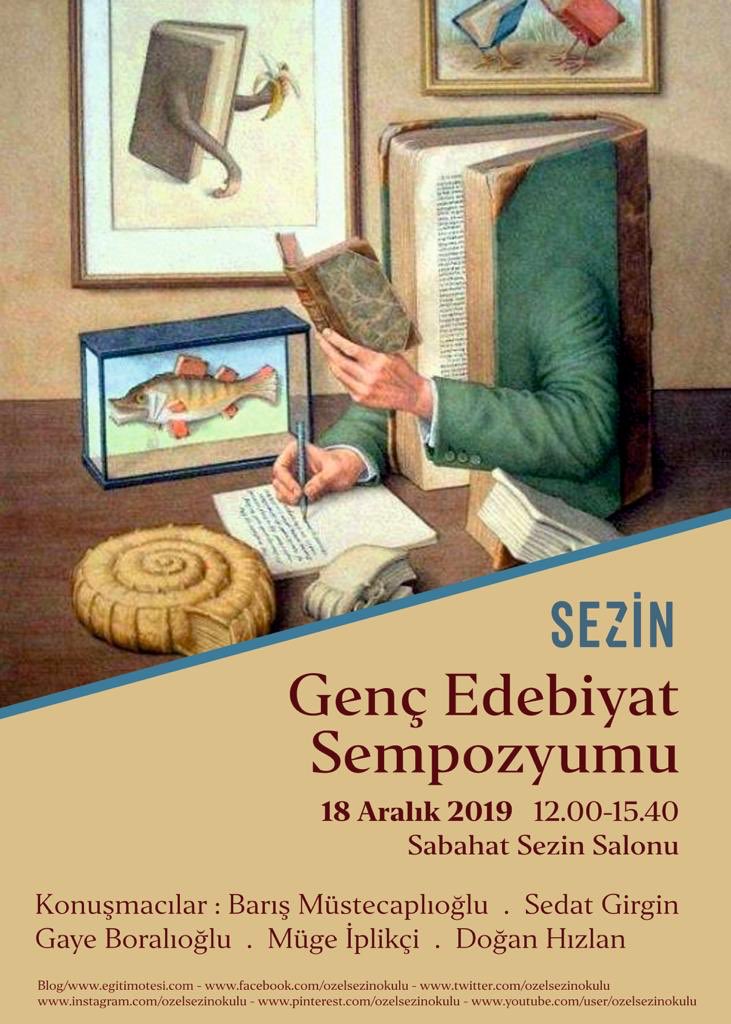 Bu kadar başarılı isim bir arada olunca ev sahipliği yapacak olmanın yanında izleyici olacak olmak da haliyle heyecan verici olacak. #sempozyum #sezinlisesi #gençedebiyat