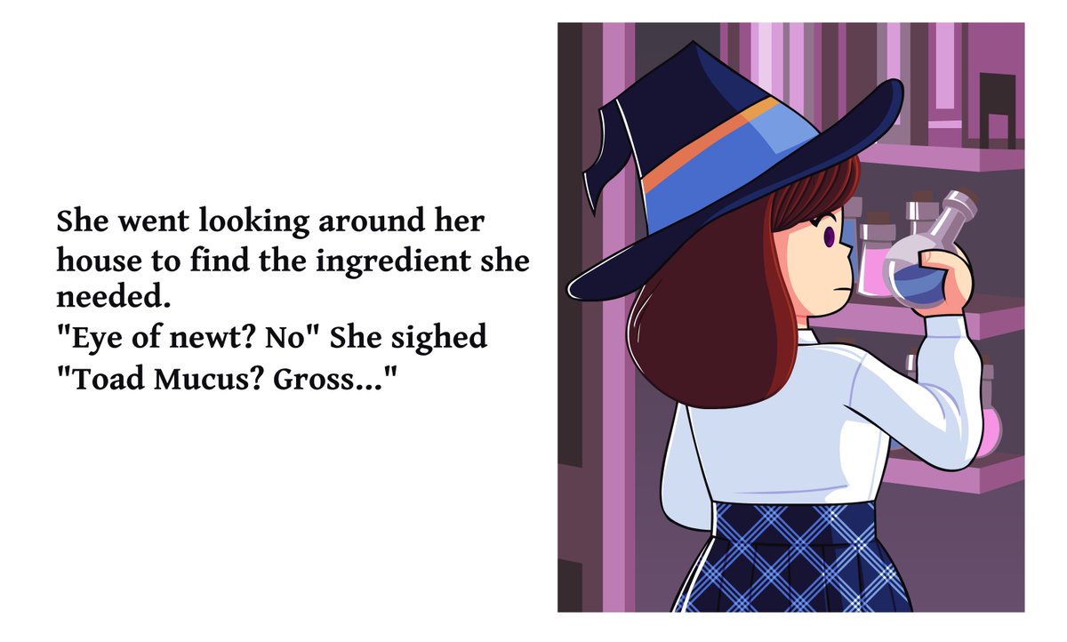 Months ago when I was in college, I was assigned to come up with an "interactive" children's story for a theoretical website, so knowing nothing about programming I just drew up some slides with a mini story I wrote, here's the pages I drew, it's not the whole story btw.