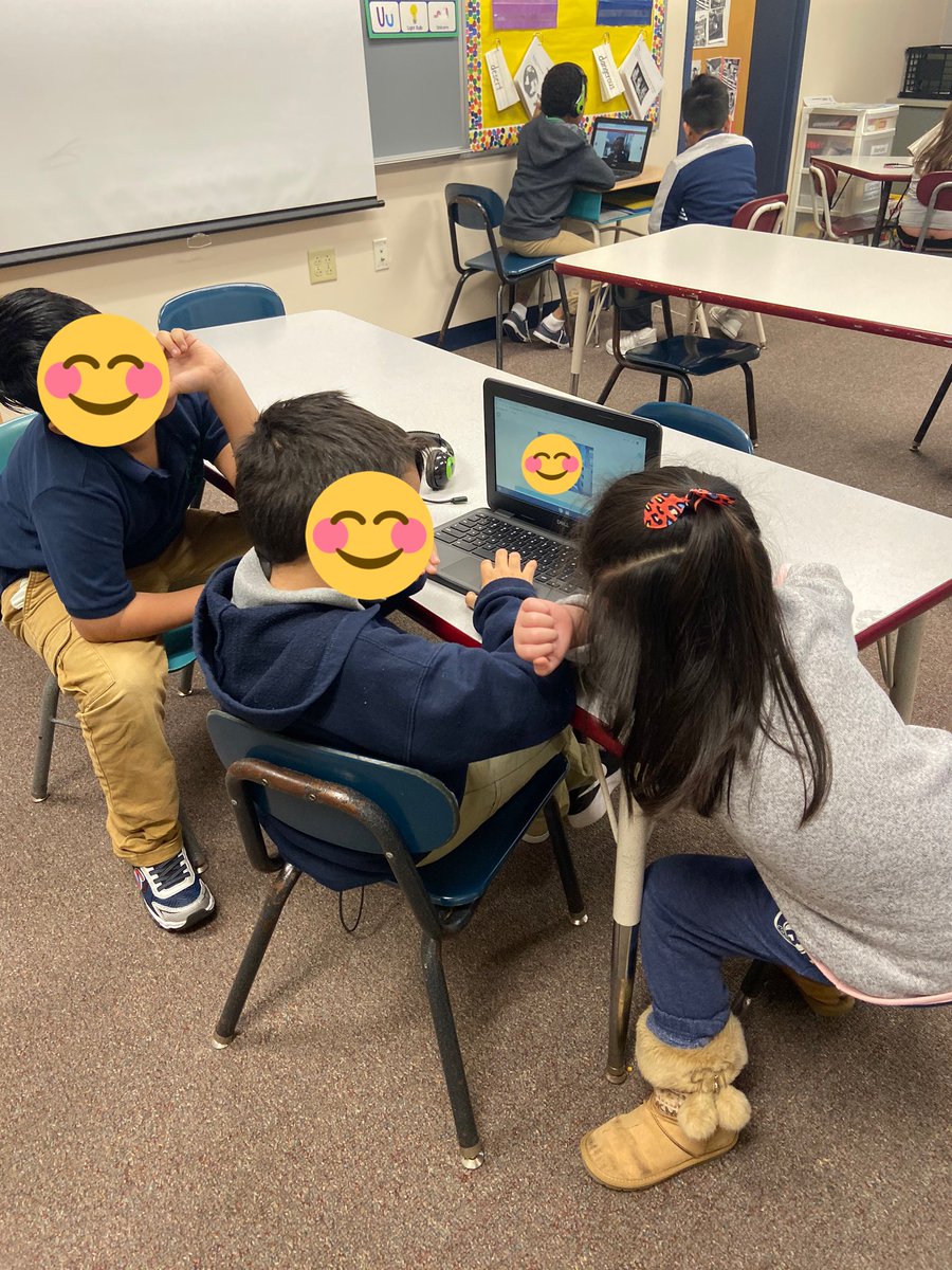 MissWelchELL's tweet photo. The most unnatural part of the #ACCESS test is #speaking where students have to record their answers &amp; wear a headset 🗣🎧 

This week, we’re practicing recording answers to prompts in @Seesaw w/words like because, and, &amp; also to extend our answers. 

#ACCESSprep #ELD https://t.co/Gjczy7IJEz
