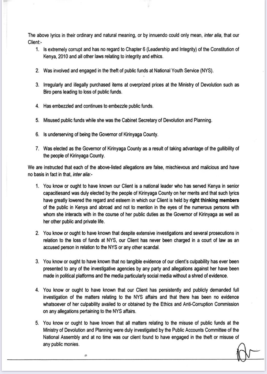 AnneWaiguru's tweet photo. Demand Letter to KENNEDY TARRIQ OMBIMA aka King Kaka ... &amp; Seven things he ought to have known ...
https://t.co/dEpBoICn0v https://t.co/7Moo2WjCMt