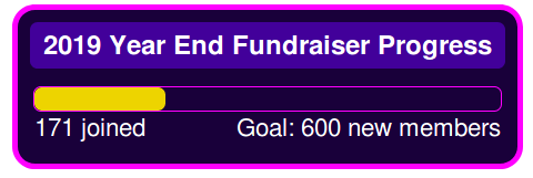 We only have two weeks left to achieve our goal of 600 new members by the end of the year. WE NEED YOUR HELP -- tell your friends why they need to join the fight for free software today! fsf.org/appeal