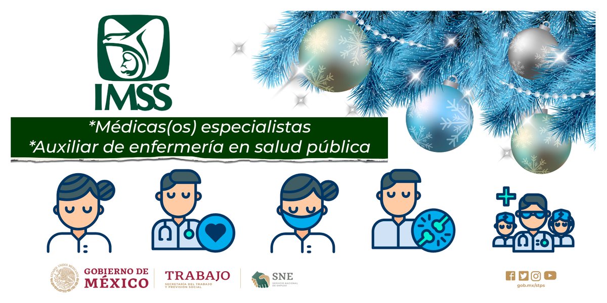 empleogob_mx's tweet photo. 📢 #BolsaDeTrabajo 💼 Convocatoria Abierta Nacional 2019 para laborar en el IMSS. Detalles en ➡️ https://t.co/OCkSBPhMOq #TrabajaCreceSupérate https://t.co/rdi3t7Ky2O