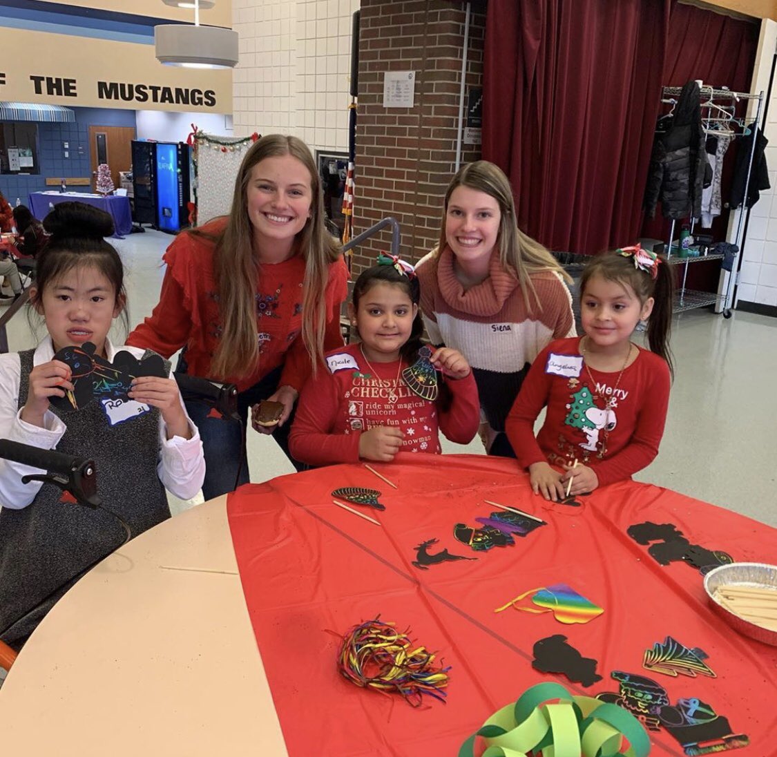 Thank you to our DECA students for providing over 100 gifts and 25 blankets that were donated to the MDA holiday party😊 The kids loved them!!