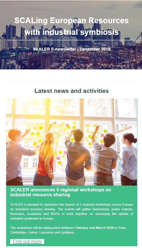 Loads of exciting things coming up early 2020 in <a href="/SCALERProject/">SCALER Project</a>! Regional workshops, new reports and guides... check out our latest newsletter for more info: bit.ly/newsletterDec19 #circulareconomy #industry #resourceefficiency #EU