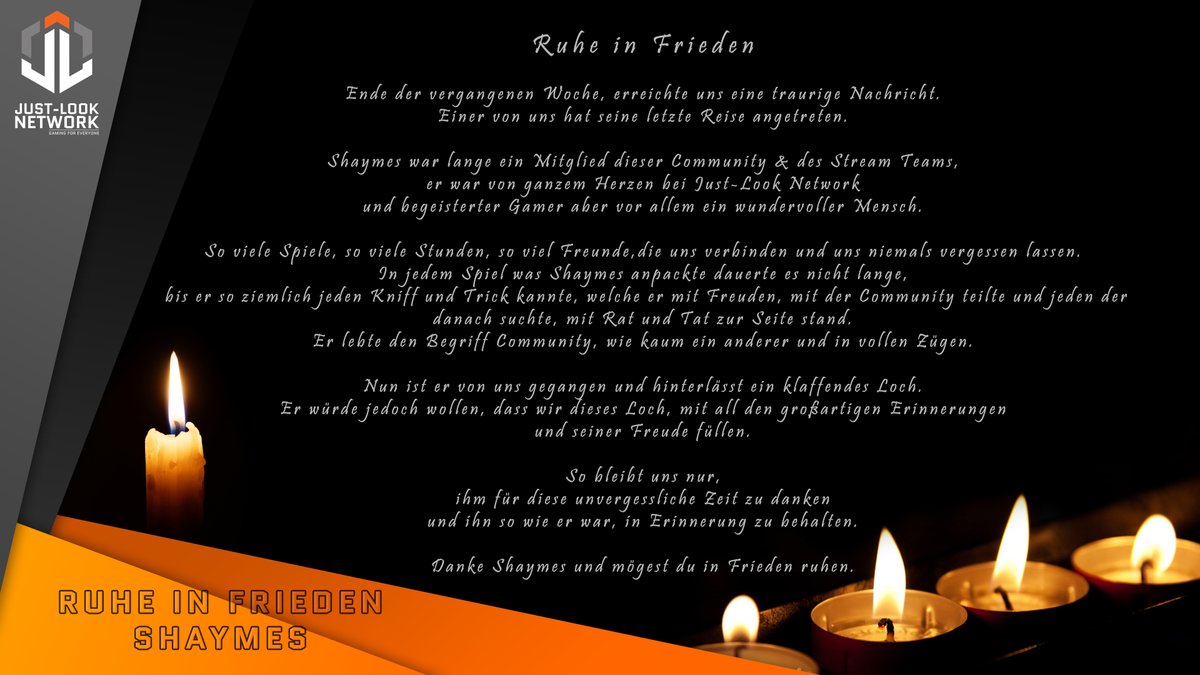 Ruhe in Frieden Shaymes 😢

Ende der vergangenen Woche, erreichte uns eine traurige Nachricht.
Einer von uns hat seine letzte Reise angetreten. 

#RuheInFrieden #RIP #Shaymes