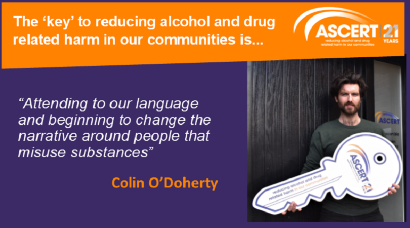 ASCERTNI's tweet photo. Colin from our team shares what he believes will be the 'key' to reducing alcohol and drug related harm in our communities over the next 21 years #ASCERT21Years https://t.co/Fagu8bdTtq