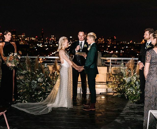 When the weather shifted, Carlee &amp; Sus prioritized their outdoor wedding and we decided to shift things around so they could get married on the rooftop overlooking the city between the rain. Needless to say, it all worked out and made quite an impact… ift.tt/36H20Ee