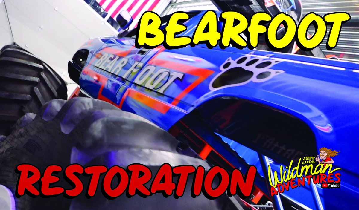 IMTM_HOF's tweet photo. If you haven't already go check out the build video of this years surprise truck at the hall of fame! 
Bearfoot Racer Monster Truck Build Jeff Cook Wildman Adventures Episode 43 https://t.co/n1zs4vJ3uJ https://t.co/j8uSqd3Gr7