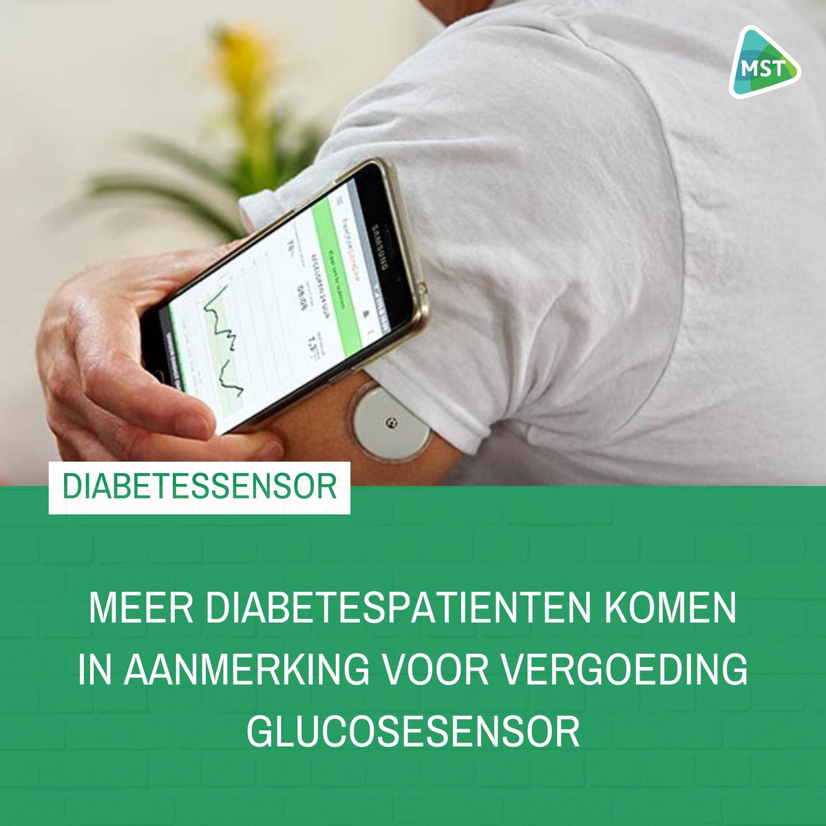 Mensen met type 1 en 2 diabetes met intensieve insulinetherapie komen sinds vorige week in aanmerking voor vergoeding van de glucosesensor. Wij vertellen er graag meer over op mst.nl/p/aandoeningen…