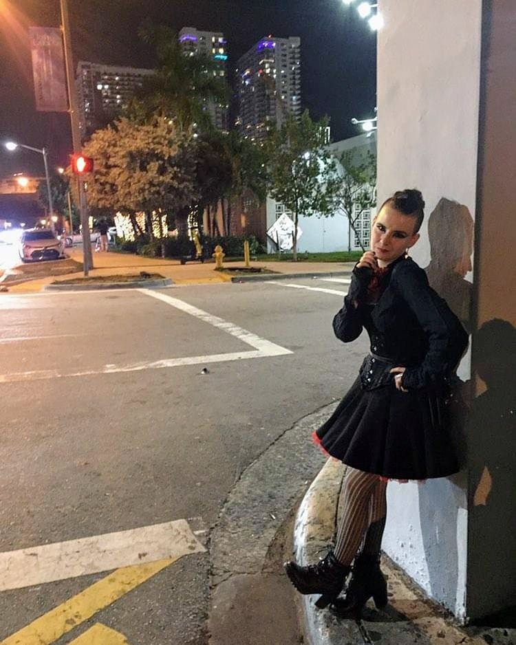 sinandtonicdrag's tweet photo. Baby's first drag at #countercorner
New to drag, not new to stealing wives and cursing men 🖤
#drag #dragthing #miamidrag https://t.co/8FEHT9uuiL