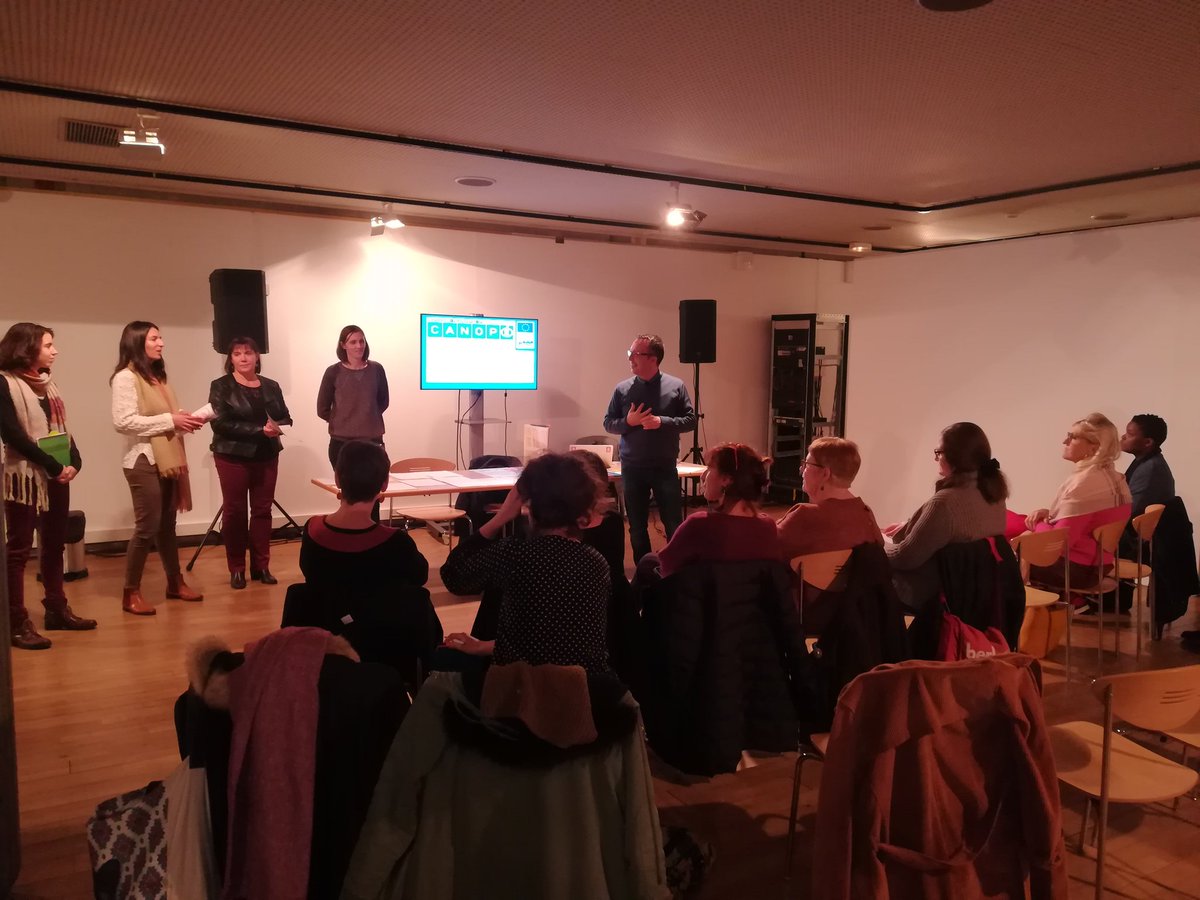 canope_78's tweet photo. Lancement du projet @FSE_nat "Aller au théâtre Découvrir l'envers du décor 2020" au #TSQY @VilleMontigny78 avec les enseignants des 9 classes d'UPE2A, SEGPA @Les_Yvelines @Les_Mureaux @PorchevilleInfo @Saintcyrlecole @Rambouillet_78 @villedeplaisir @Guyancourt78 #noisyleroi https://t.co/Po0Y89wUXH