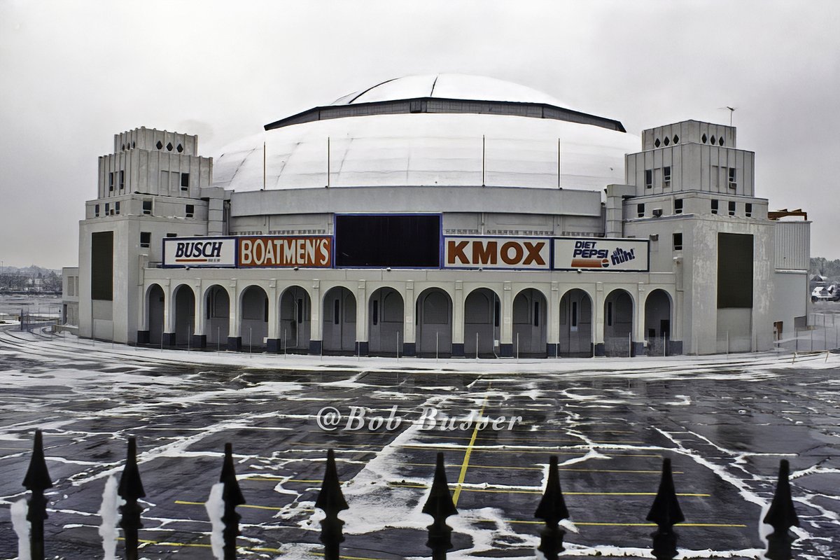 Bob Busser on X: St. Louis Arena (Checkerdome). Longtime home for the @NHL  @StLouisBlues and part time home for the @NBA @ATLHawks . Hawks played most  games at the now razed Kiel