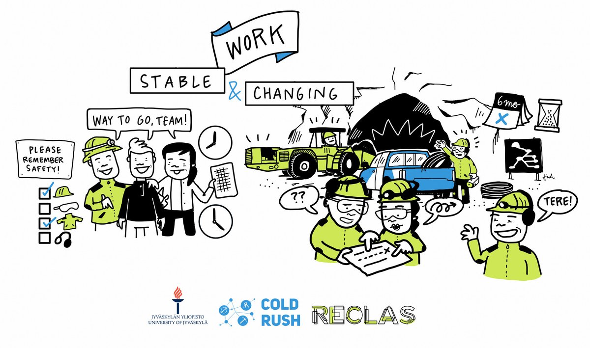 coldrushproject's tweet photo. In #mining work, there are routines, which make the work predictable: the safety protocols, the reporting, the day rhythm. However, a #mine is a changing environment: they dig deeper, blast new drifts and plug old ones up. That's why the transmission of information is essential. https://t.co/QCEGQGBtjW