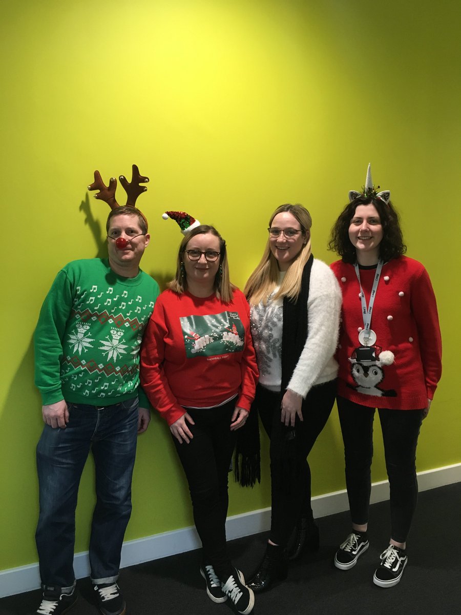 ResQCS's tweet photo. Just a few pictures from our Christmas jumper day last Friday. We raised an amazing £65 to go towards charity. Thank you to all those who took part and donated!

#ChristmasJumper #JumperDay #ChristmasSpirit #Work4ResQ #GreatPlaceToWork #TeamResQ https://t.co/FR0o1TyAQa