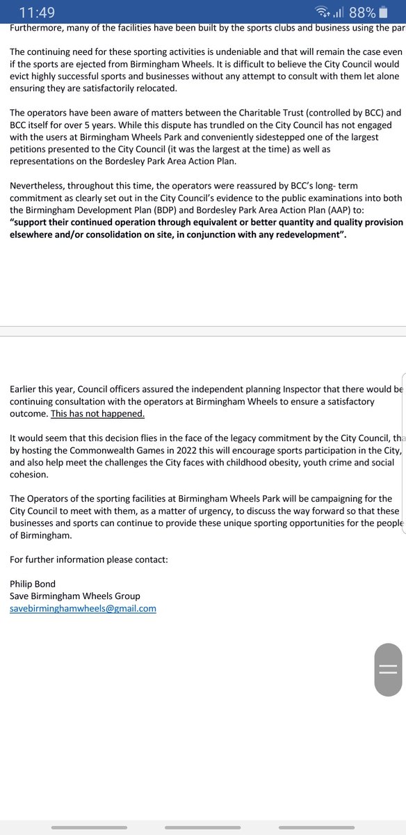 Statement on the future of Birmingham Wheels Park:

<a href="/Incarace/">Incarace Motorsport</a> 
<a href="/GPKBirmingham/">Grand Prix Karting</a> 
<a href="/BSCDAF1/">BSCDA - BriSCA F1</a>
@ssda_drift_team

#savebirminghamwheels 
#Birmingham
#briscaf1
#bangerracing 
#nationalhotrods
#karting