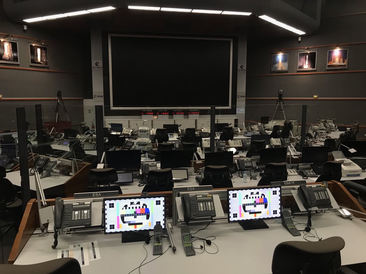 odessib's tweet photo. Centre Spatial Guyanais control room: quietness before excitation for the launch 🚀 of Swiss space telescope 🛰 #Cheops https://t.co/sYQlvxEIJj @esa_cheops #esa_cheops @esa @esascience @esa_fr @esa_sts_daniel @krpoun
@unigenews @unibern @didierqueloz @amarsollier https://t.co/WmmoXrLSQs