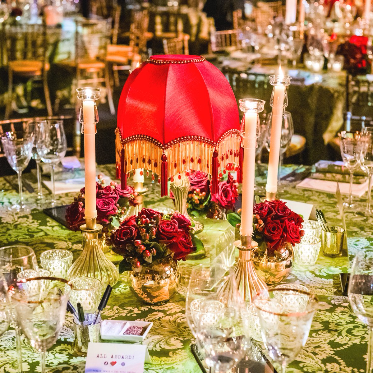 It was all aboard the Orient Express last week for our guests <a href="/bornecharity/">Borne</a> at the Freemasons' Grand Temple. The high ceilings and Art Deco features made for the perfect backdrop for such a beautifully designed event which transported guests aboard the infamous first-class train.